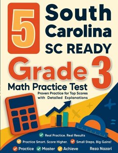 Cover 5 South Carolina SC READY Grade 3 Math Practice Tests