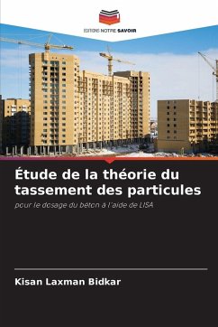 Cover Étude de la théorie du tassement des particules