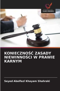 Cover KONIECZNO¿¿ ZASADY NIEWINNO¿CI W PRAWIE KARNYM