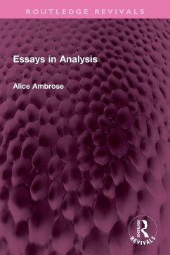 Cover Essays in Analysis