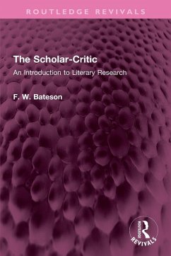 Cover The Scholar-Critic