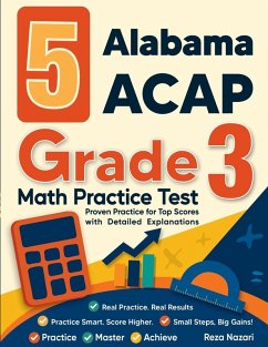 Cover 5 Alabama ACAP Grade 3 Math Practice Tests