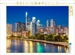 CALVENDO Puzzle Blick von der South Street Bridge auf Downtown Philadelphia   1000 Teile Lege-Größe 64x48cm Foto-Puzzle