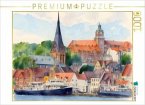 CALVENDO Puzzle Blick auf Flensburg   1000 Teile Lege-Größe 64x48cm Foto-Puzzle für glückliche Stunden
