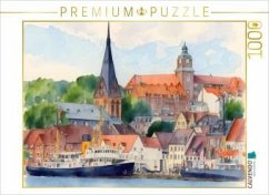 CALVENDO Puzzle Blick auf Flensburg   1000 Teile Lege-Größe 64x48cm Foto-Puzzle für glückliche Stunden