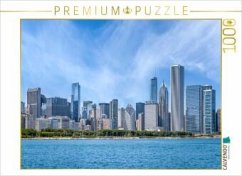 CALVENDO Puzzle Skyline und Michigansee, Chicago   1000 Teile Lege-Größe 64x48cm Foto-Puzzle für glückliche Stunden