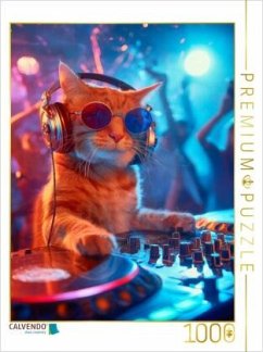 Cover CALVENDO Puzzle Ein Motiv aus dem Kalender Katzen gegen Alltag   1000 Teile Lege-Größe 64x48cm Foto-Puzzle für glücklich