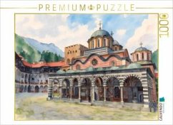 Cover CALVENDO Puzzle Kloster Rila in Bulgarien   1000 Teile Lege-Größe 64x48cm Foto-Puzzle für glückliche Stunden