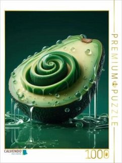 CALVENDO Puzzle Mit einer Avocado voller Geschmack frisch in den Tag   1000 Teile Lege-Größe 64x48cm Foto-Puzzle für glü