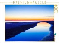 Cover CALVENDO Puzzle Kniepsand an der Westküste von Amrum nach Sonnenuntergang   1000 Teile Lege-Größe 64x48cm Foto-Puzzle fü