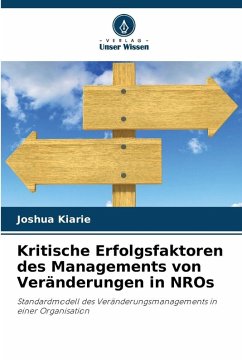 Cover Kritische Erfolgsfaktoren des Managements von Veränderungen in NROs