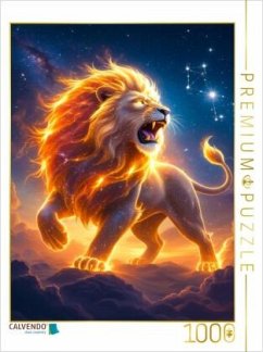 Cover CALVENDO Puzzle Löwe - Das Herz des Helden   1000 Teile Lege-Größe 64x48cm Foto-Puzzle für glückliche Stunden