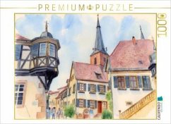 Cover CALVENDO Puzzle Ortskern Deidesheim   1000 Teile Lege-Größe 64x48cm Foto-Puzzle für glückliche Stunden