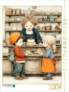 CALVENDO Puzzle Zwei kleine Naschkatzen   1000 Teile Lege-Größe 64x48cm Foto-Puzzle für glückliche Stunden