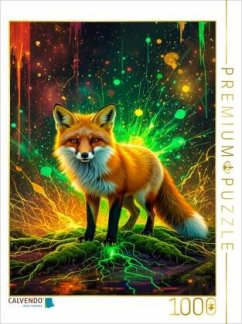 CALVENDO Puzzle Fuchs im Farbenzauber der Nacht 1000 Teile Lege-Größe 64x48cm Foto-Puzzle für glückliche Stunden CALVENDO Puzzle Fuchs im Farbenzauber der Nacht 1000 Teile Lege-Größe 64x48cm Foto-Puzzle für glückliche Stunden