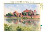 CALVENDO Puzzle Deutschordensschloss Marienburg in Polen   1000 Teile Lege-Größe 64x48cm Foto-Puzzle für glückliche Stun