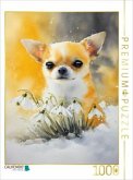 CALVENDO Puzzle Chihuahua   1000 Teile Lege-Größe 64x48cm Foto-Puzzle für glückliche Stunden