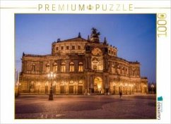 Cover CALVENDO Puzzle Dresden - Semperoper bei Nacht   1000 Teile Lege-Größe 64x48cm Foto-Puzzle für glückliche Stunden