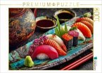 CALVENDO Puzzle Sushi, farbenfrohe japanische Meisterwerke   1000 Teile Lege-Größe 64x48cm Foto-Puzzle für glückliche St