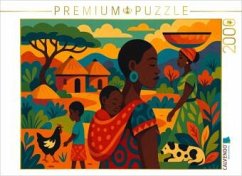 CALVENDO Puzzle Ein Morgen in Mama Afrikas Armen   2000 Teile Lege-Größe 90x67cm Foto-Puzzle für glückliche Stunden