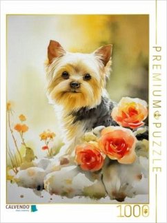 Cover CALVENDO Puzzle Yorkshire Terrier   1000 Teile Lege-Größe 64x48cm Foto-Puzzle für glückliche Stunden