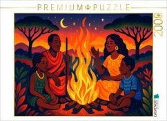 CALVENDO Puzzle Erzähl mir von Afrika - unter Sternen, zwischen Herzen   2000 Teile Lege-Größe 90x67cm Foto-Puzzle für g