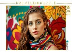 CALVENDO Puzzle Exklusive Portraitkunst in leuchtenden Nuancen. 1000 Teile Lege-Größe 64x48cm Foto-Puzzle für glücklic CALVENDO Puzzle Exklusive Portraitkunst in leuchtenden Nuancen. 1000 Teile Lege-Größe 64x48cm Foto-Puzzle für glücklic