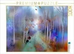 Cover CALVENDO Puzzle Weg im Herbstwald   1000 Teile Lege-Größe 64x48cm Foto-Puzzle für glückliche Stunden