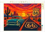 CALVENDO Puzzle Route 66: Der Mythos des amerikanischen Westens. Wo Träume rollen, Motoren singen und die Sonne den Asph