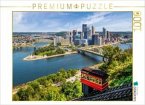 CALVENDO Puzzle Imposante Pittsburgh Skyline mit Duquesne Incline   1000 Teile Lege-Größe 64x48cm Foto-Puzzle für glückl