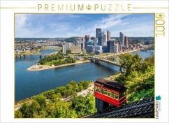 CALVENDO Puzzle Imposante Pittsburgh Skyline mit Duquesne Incline   1000 Teile Lege-Größe 64x48cm Foto-Puzzle für glückl