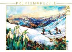 Cover CALVENDO Puzzle Schiabfahrt   1000 Teile Lege-Größe 64x48cm Foto-Puzzle für glückliche Stunden