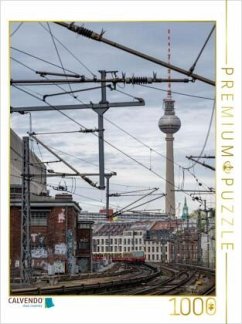 Cover CALVENDO Puzzle Anfahrt S-Bahn Friedrichstraße   1000 Teile Lege-Größe 64x48cm Foto-Puzzle für glückliche Stunden