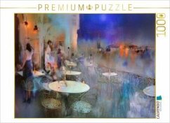 CALVENDO Puzzle Bistro am See   1000 Teile Lege-Größe 64x48cm Foto-Puzzle für glückliche Stunden