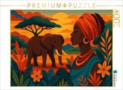 Cover CALVENDO Puzzle Stille Stärke - wenn Würde auf Wildnis trifft: Stolz einer Göttin   2000 Teile Lege-Größe 90x67cm Foto-P