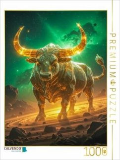 Cover CALVENDO Puzzle Stier - Der Geist der Erde   1000 Teile Lege-Größe 64x48cm Foto-Puzzle für glückliche Stunden