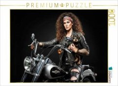 Cover CALVENDO Puzzle Auf geht's Lady, lassen wir es krachen!   1000 Teile Lege-Größe 64x48cm Foto-Puzzle für glückliche Stund