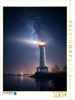 Cover CALVENDO Puzzle Unter funkelnden Sternen schläft das Meer   1000 Teile Lege-Größe 64x48cm Foto-Puzzle für glückliche Stu