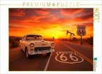 CALVENDO Puzzle Route 66 im Abendlicht: Der Traum von Freiheit 2000 Teile Lege-Größe 90x67cm Foto-Puzzle für glücklich CALVENDO Puzzle Route 66 im Abendlicht: Der Traum von Freiheit 2000 Teile Lege-Größe 90x67cm Foto-Puzzle für glücklich