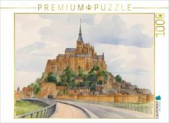 Cover CALVENDO Puzzle Mont St. Michel in Frankreich   1000 Teile Lege-Größe 64x48cm Foto-Puzzle für glückliche Stunden