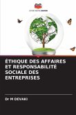 ÉTHIQUE DES AFFAIRES ET RESPONSABILITÉ SOCIALE DES ENTREPRISES