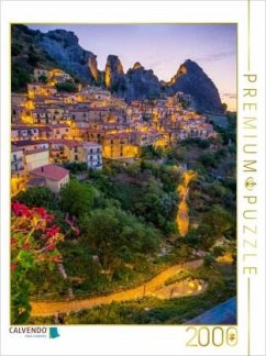 Cover CALVENDO Puzzle Castelmezzano bei Sonnenaufgang   2000 Teile Lege-Größe 90x67cm Foto-Puzzle für glückliche Stunden