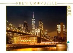 Cover CALVENDO Puzzle Malerische Manhattan Impression aus Brooklyn   1000 Teile Lege-Größe 64x48cm Foto-Puzzle für glückliche