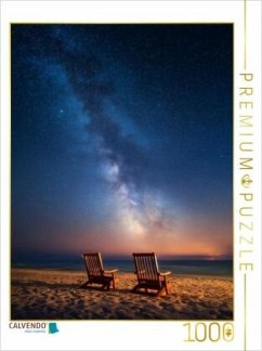 Cover CALVENDO Puzzle Unter dem Sternenzelt lauscht man dem Klang der Ewigkeit   1000 Teile Lege-Größe 64x48cm Foto-Puzzle für