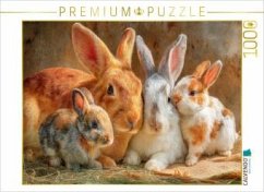 Cover CALVENDO Puzzle Kaninchenportraits   1000 Teile Lege-Größe 64x48cm Foto-Puzzle für glückliche Stunden