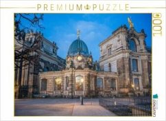 CALVENDO Puzzle Dresden - Rundpavillon neben der Kunsthalle im Lipsius-Bau   1000 Teile Lege-Größe 64x48cm Foto-Puzzle f
