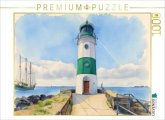 CALVENDO Puzzle Leuchtturm Schleimünde   1000 Teile Lege-Größe 64x48cm Foto-Puzzle für glückliche Stunden
