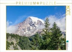 CALVENDO Puzzle Markanter Mount Rainier   1000 Teile Lege-Größe 64x48cm Foto-Puzzle für glückliche Stunden