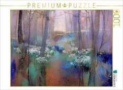 Cover CALVENDO Puzzle Schneeglöckchen im Wald   1000 Teile Lege-Größe 64x48cm Foto-Puzzle für glückliche Stunden