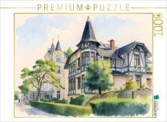 Cover CALVENDO Puzzle Zauberhafte Fachwerkvilla   1000 Teile Lege-Größe 64x48cm Foto-Puzzle für glückliche Stunden